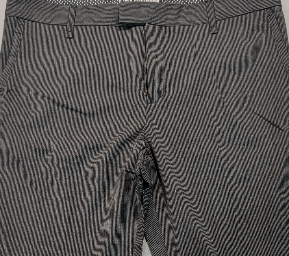 Social Collision Black Pinstripe Chinos - Size 40x32